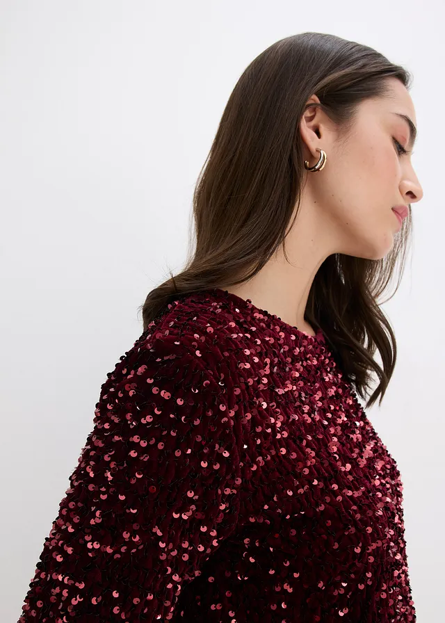 T-shirt à sequins • bordeaux • product-page.page-title-suffix
