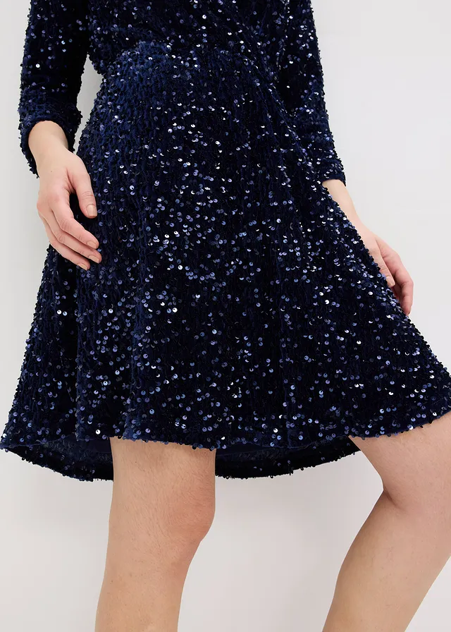 Paillettenjurk • donkerblauw • product-page.page-title-suffix