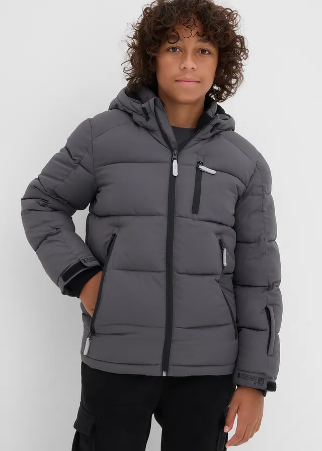 Doudoune chaude à capuche • gris ardoise • product-page.page-title-suffix