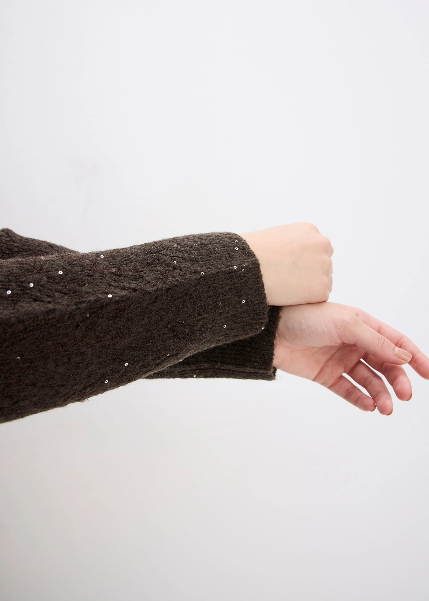 Ažurový pletený kabátek • tmavě hnědá • bonprix obchod