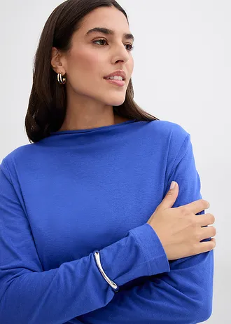 T-shirt manches longues • bleu brillant • Boutique bonprix