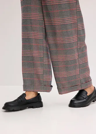 Marlene Dietrich broek • bruin-beige geruit plus size • bonprix online shop