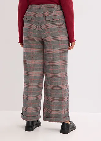 Marlene Dietrich broek • bruin-beige geruit plus size • bonprix online shop