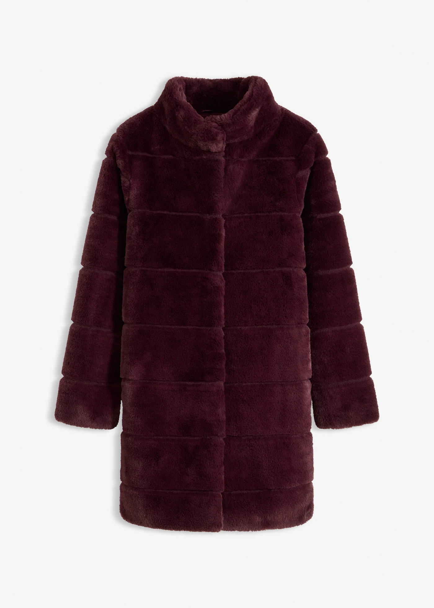 Manteau en tissu peluche • bordeaux • Boutique bonprix