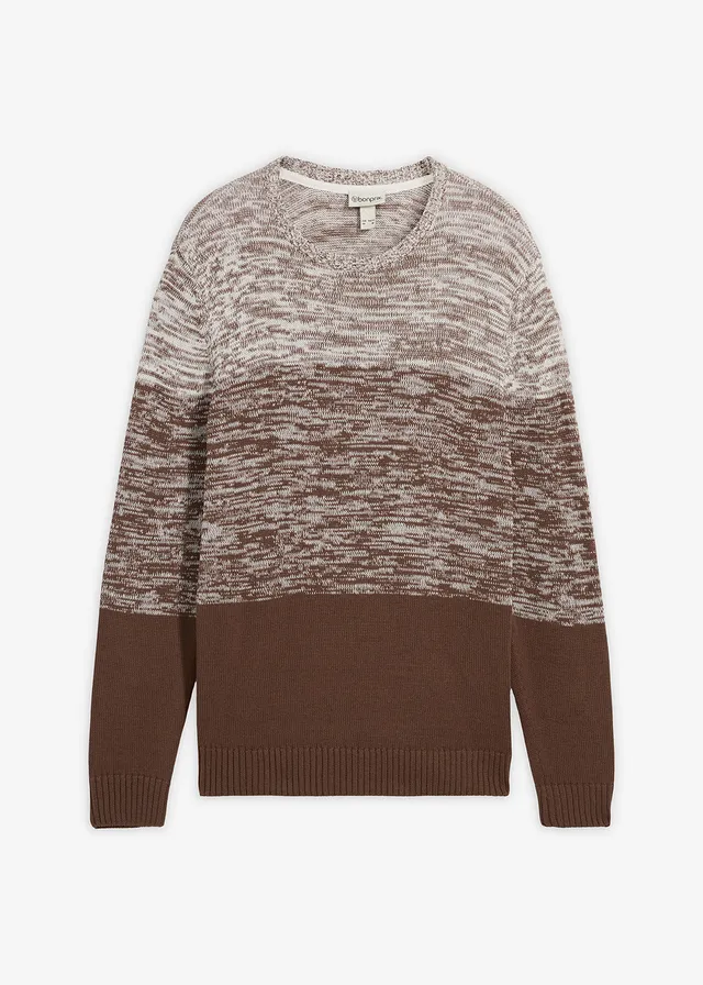 Pulover din tricot fin, cu croi confortabil, cu bumbac