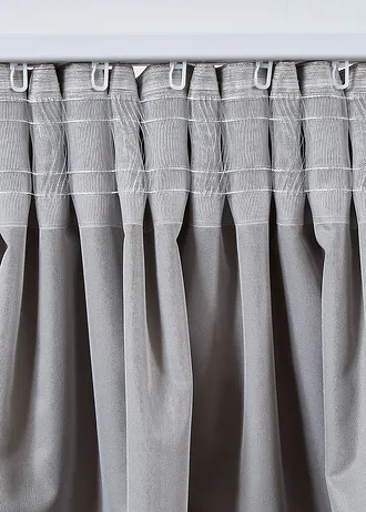 Rideau obscurcissant soyeux (1 pce) • gris • Boutique bonprix