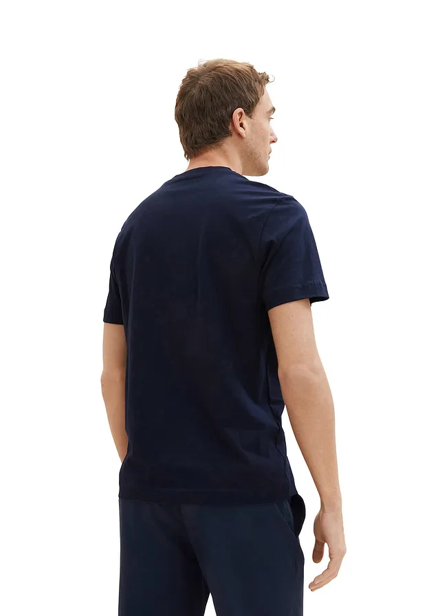 T-shirt Tom Tailor • bleu foncé imprimé • product-page.page-title-suffix