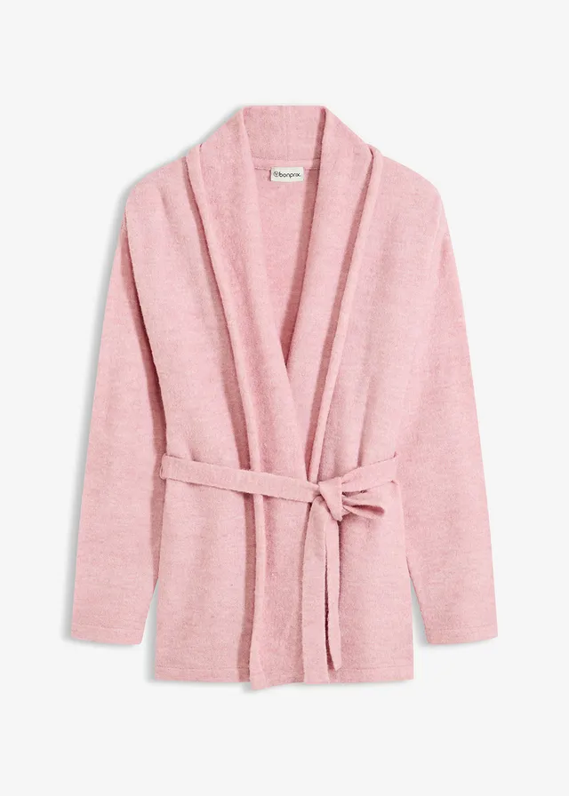 Jachetă tricotată din tricot flaușat tip Hairy Knit