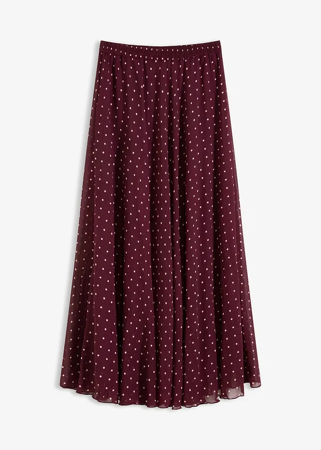 Šifónová sukňa v pokrčenom vzhľade