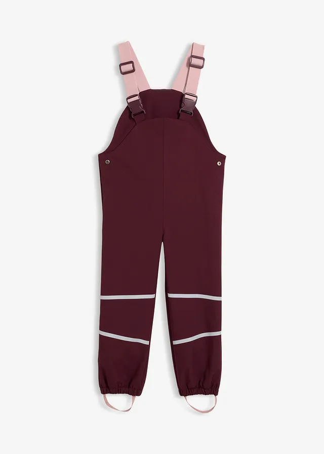Pantaloni softshell de ploaie, cu bretele, impermeabili și termoizolanți