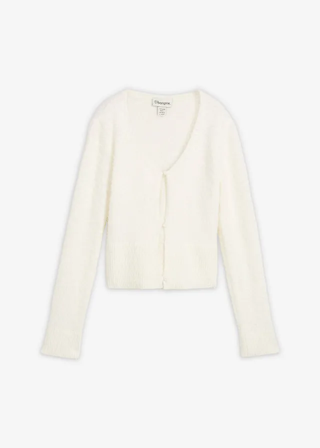 Jemne pletený sveter z pierkového vlákna