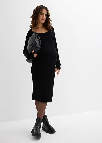 Těhotenské a kojicí šaty z pleteniny • černá • bonprix obchod