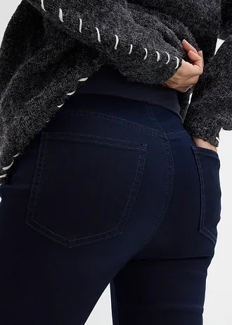 Těhotenské strečové džínové legíny, Skinny • tmavý denim • bonprix obchod