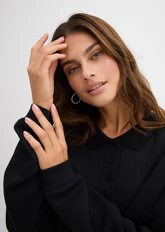 Bluză casual din bumbac organic 100% • negru • magazin bonprix