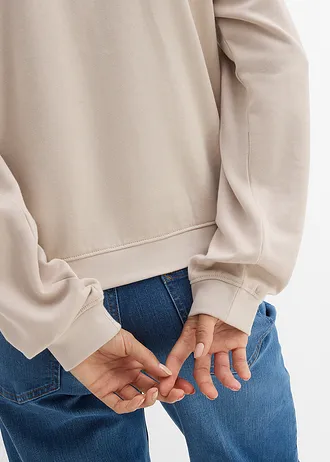 Bluza z czystej bawełny organicznej • jasnoszary • sklep bonprix