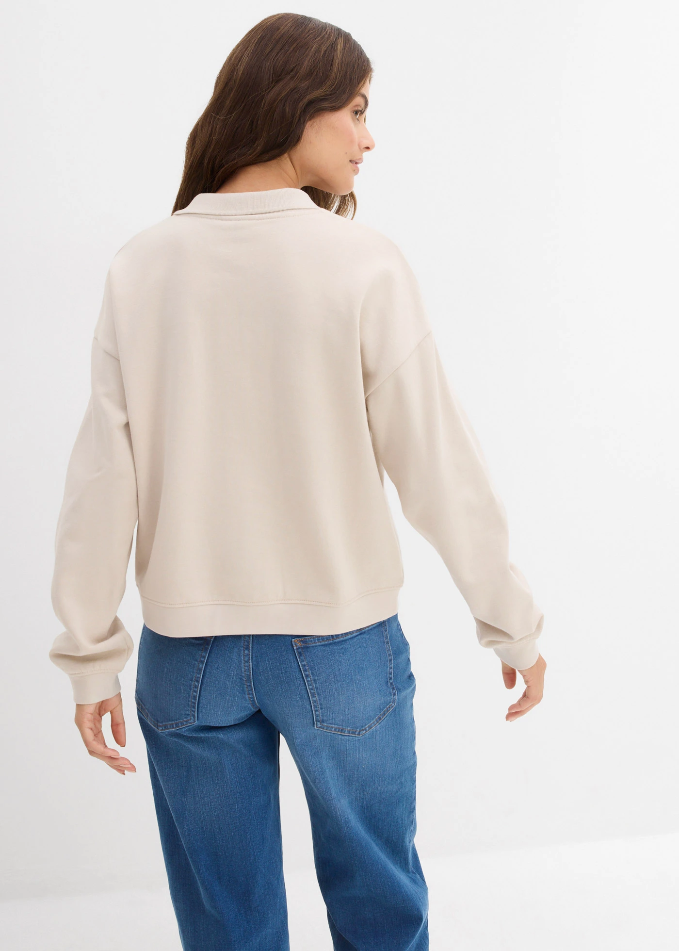 Bluza z czystej bawełny organicznej • jasnoszary • sklep bonprix