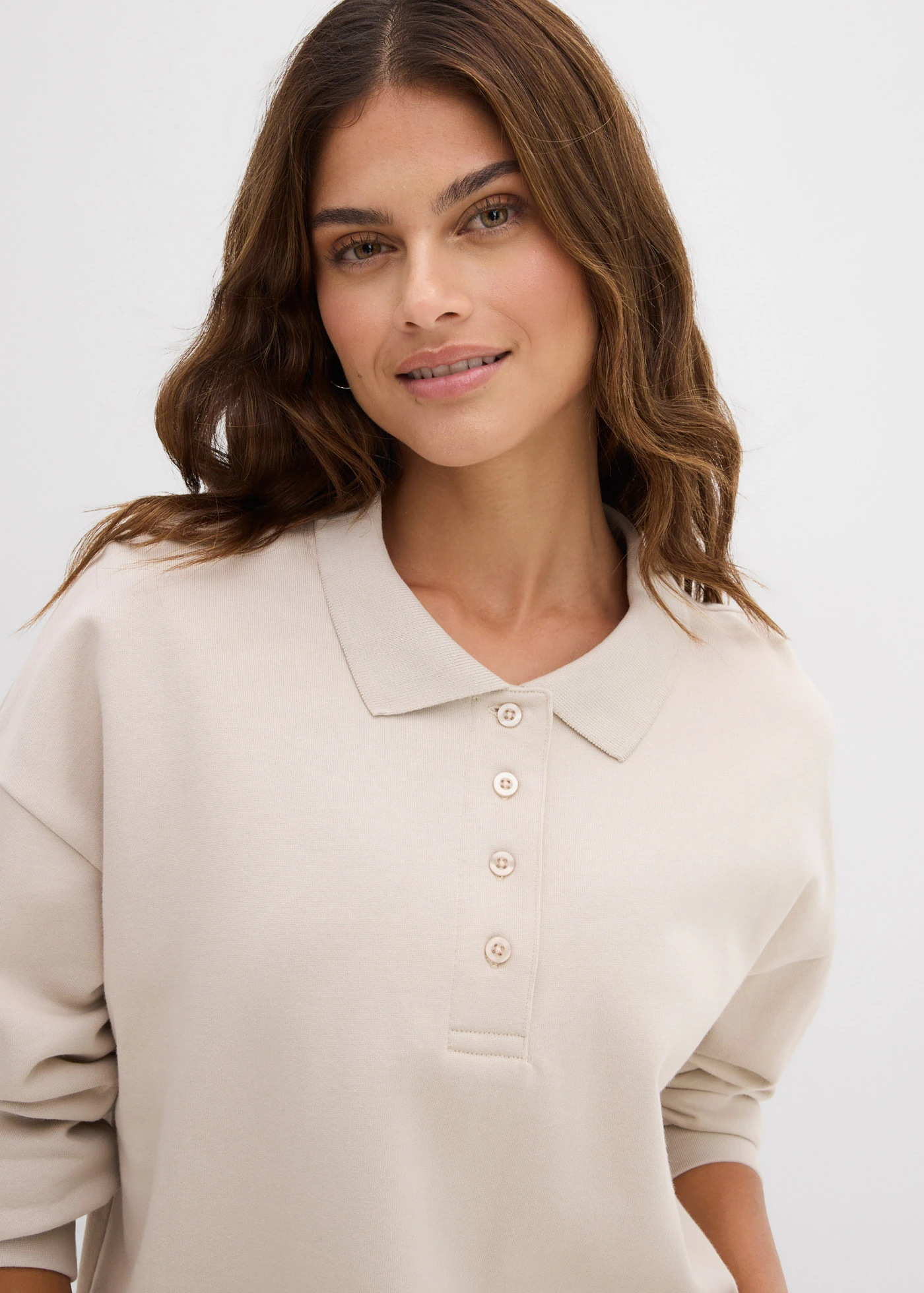 Bluză casual din bumbac organic 100% • gri deschis • magazin bonprix