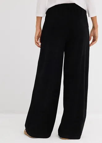 Pantalon en jersey éponge • noir • Boutique bonprix
