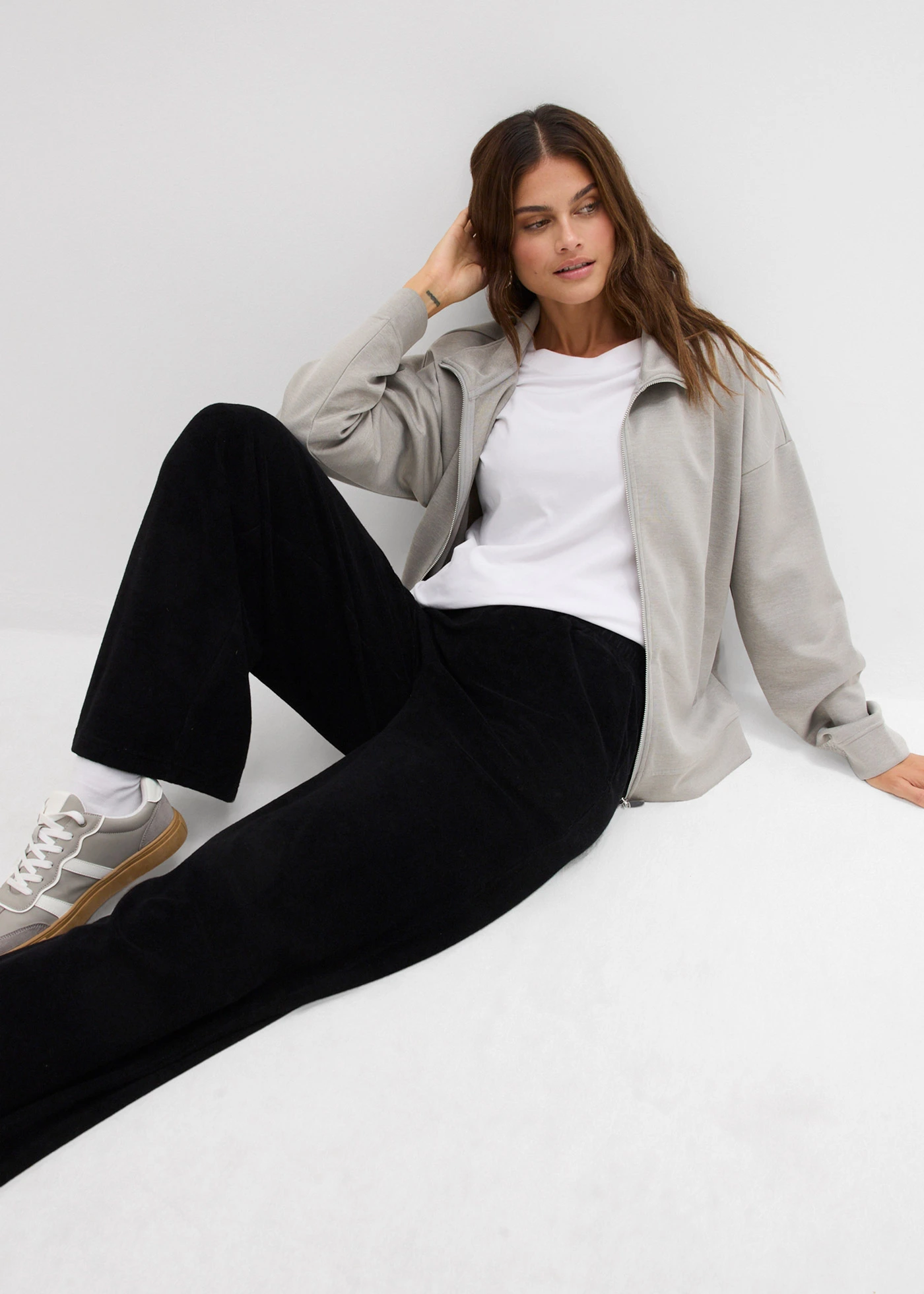 Jersey broek • zwart • bonprix online shop