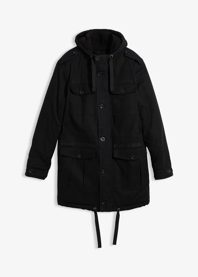 Outdoor parka met teddy voering voor de winter