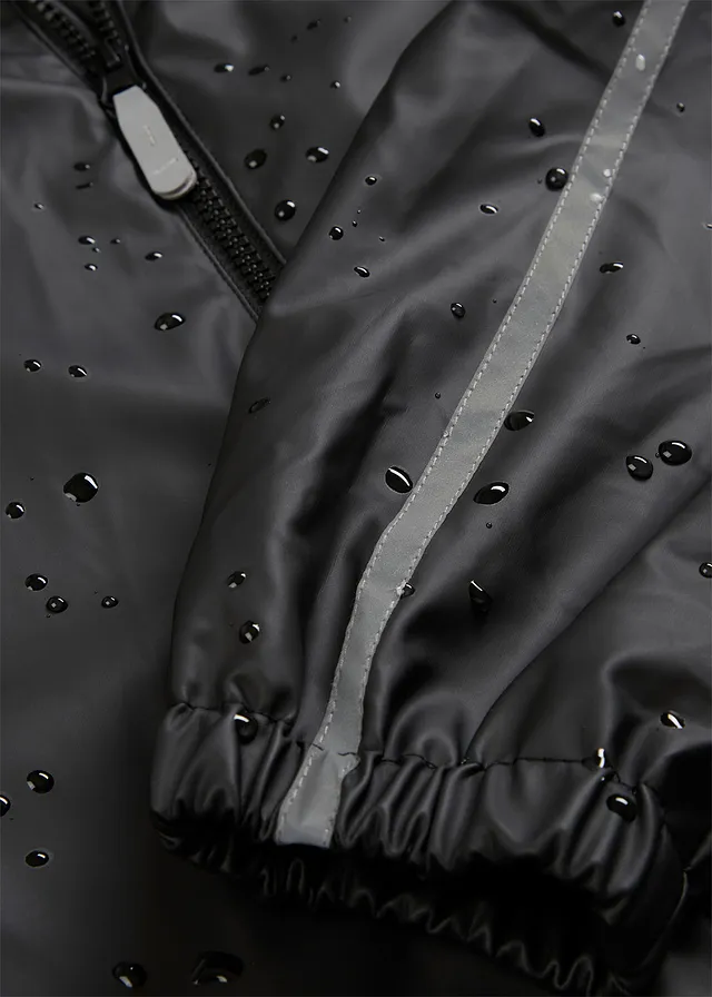 Imperméable thermique à doublure polaire et capuche amovible • noir • product-page.page-title-suffix