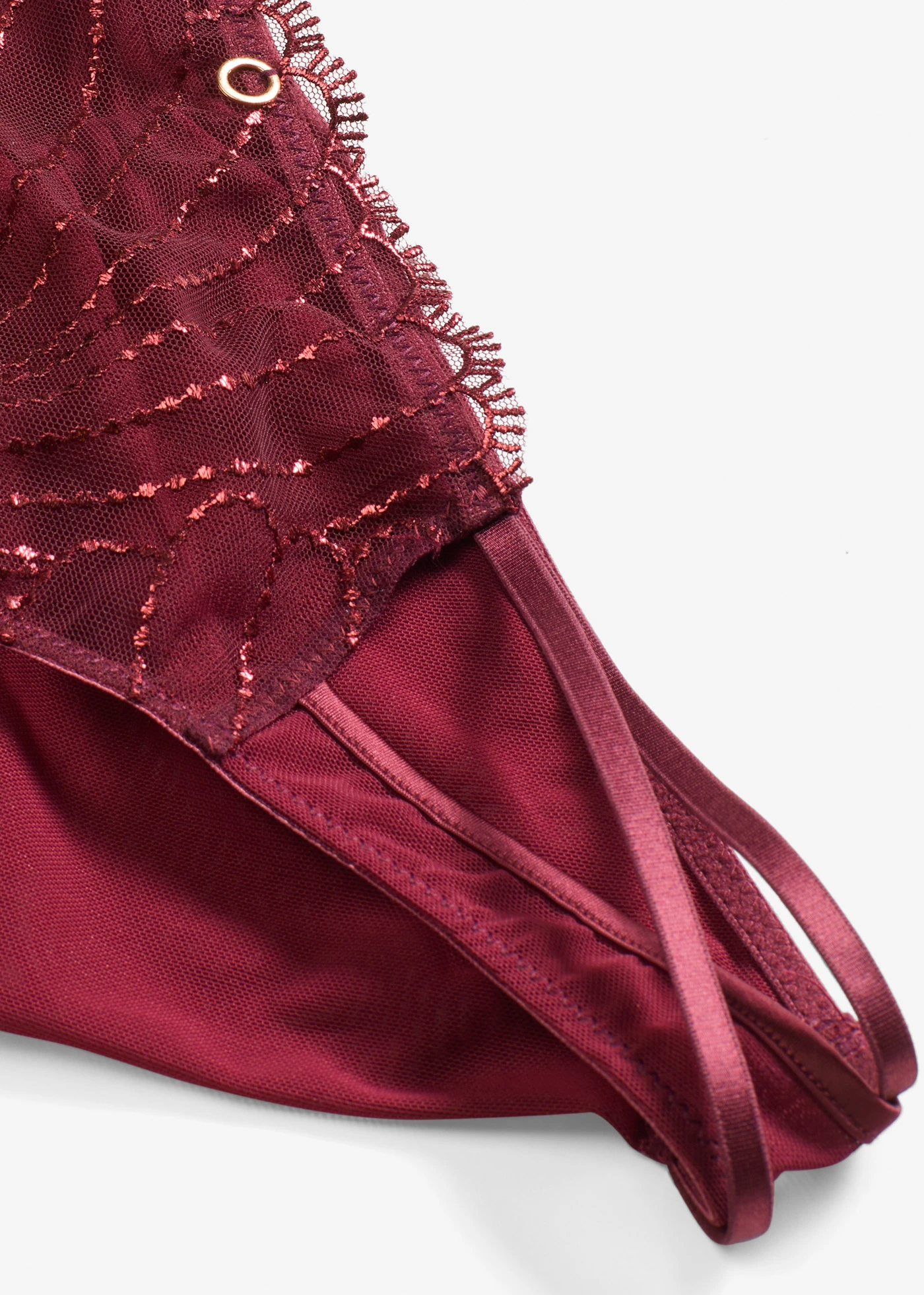 Chilot din broderie elegantă • roșu burgund • magazin bonprix