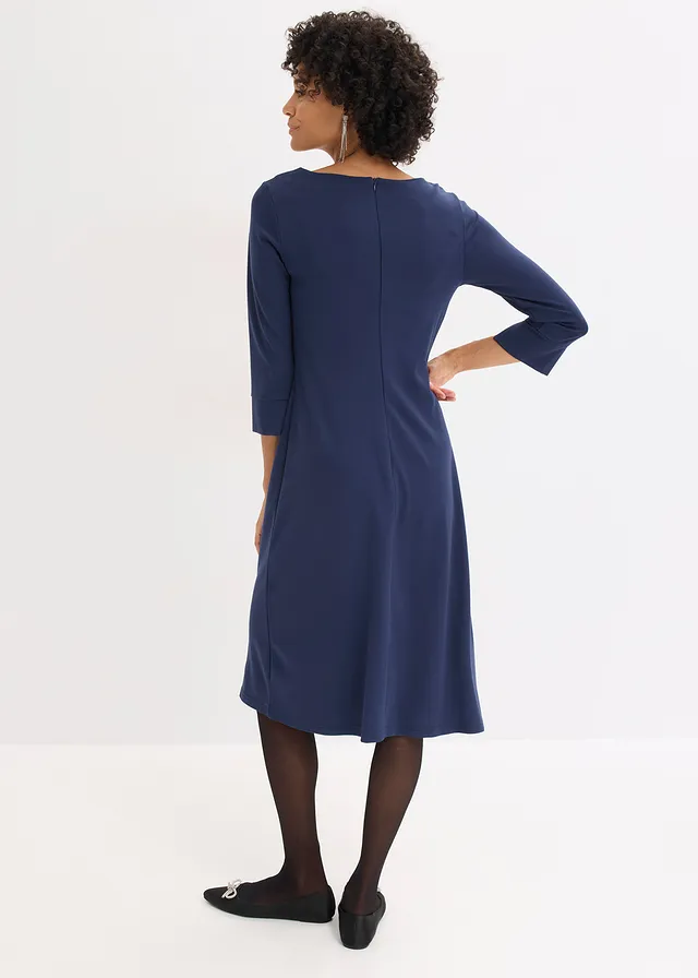 Robe en Punto di Roma • bleu foncé • product-page.page-title-suffix
