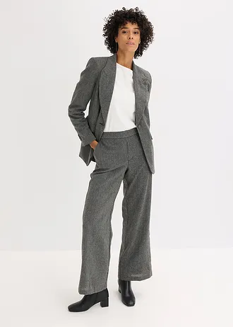 Bavlnené tričko s dlhým rukávom z popelínu • biela vlna • obchod bonprix