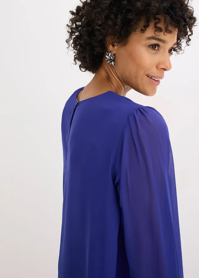 Tunique plus longue derrière • bleu saphir • product-page.page-title-suffix