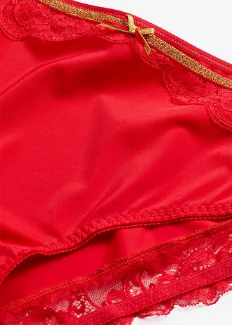 Slip Maxi avec dentelle • rouge profond • Boutique bonprix