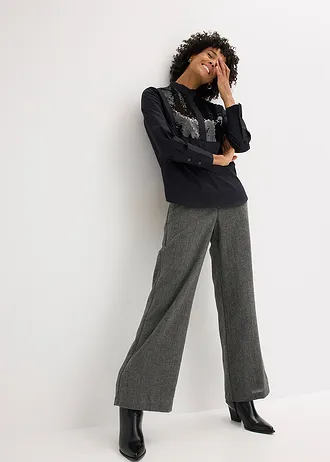 Tunică cu paiete • negru • magazin bonprix