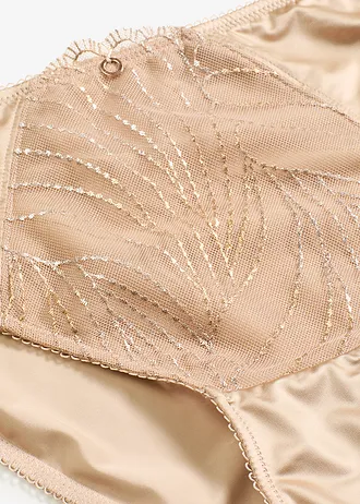 Slip avec broderies brillantes • camel • Boutique bonprix