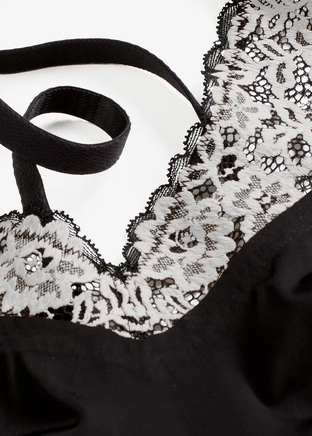Soutien-gorge bralette découpe laser Feel Comfort • noir-écru • product-page.page-title-suffix