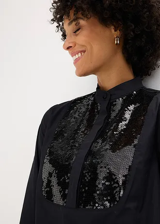 Tunică cu paiete • negru • magazin bonprix