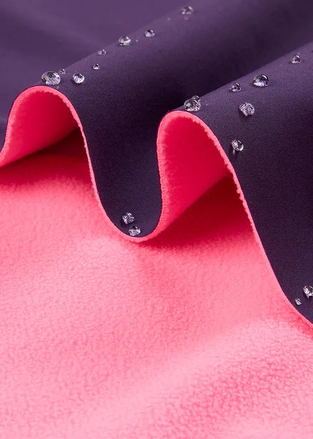 Parka thermique en softshell déperlant • violet foncé/rose fluo • product-page.page-title-suffix