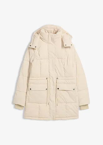 Doudoune mi-longue avec taille réglable