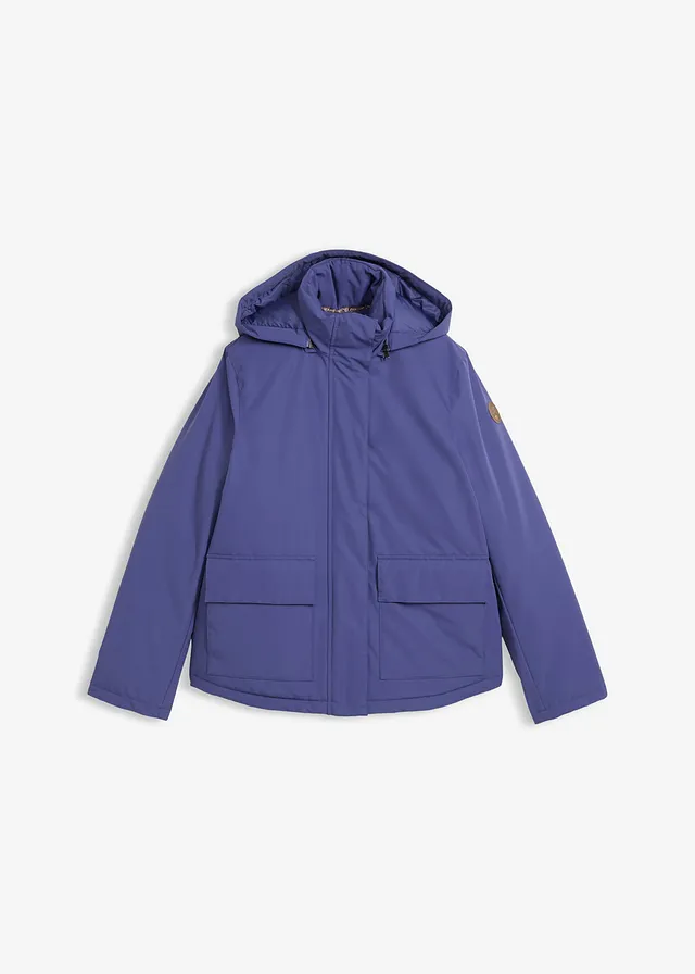 Zimní bunda s nakládanými kapsami • tmavá tichomořská • bonprix obchod