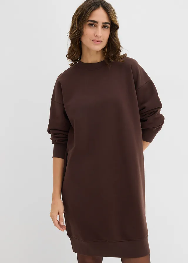 Robe oversize en molleton • marron foncé • product-page.page-title-suffix