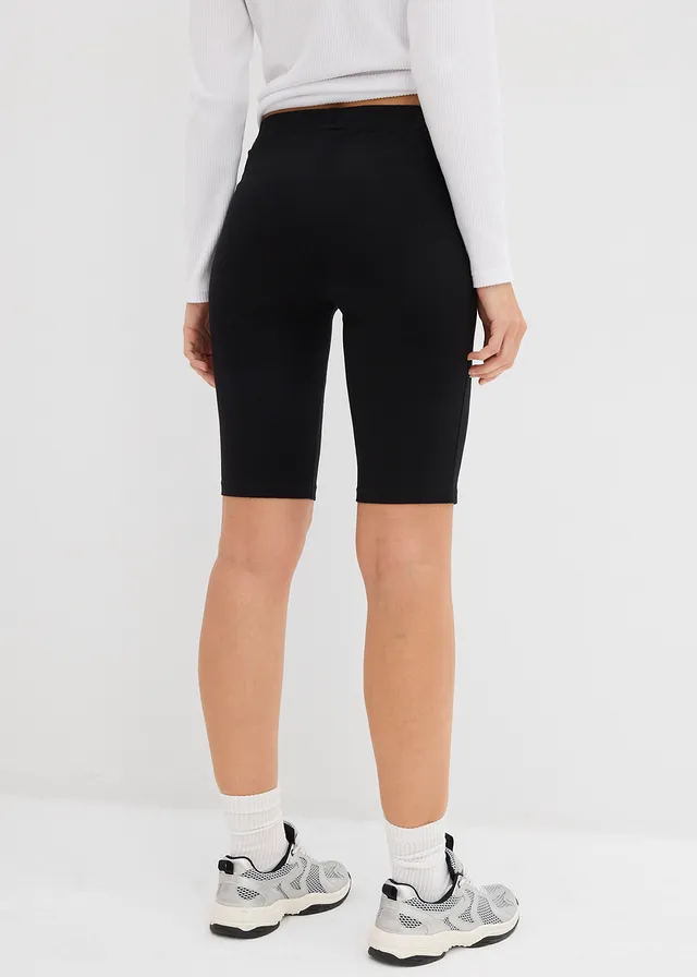 Lange biker short (set van 2), Kleur: zwart+zwart