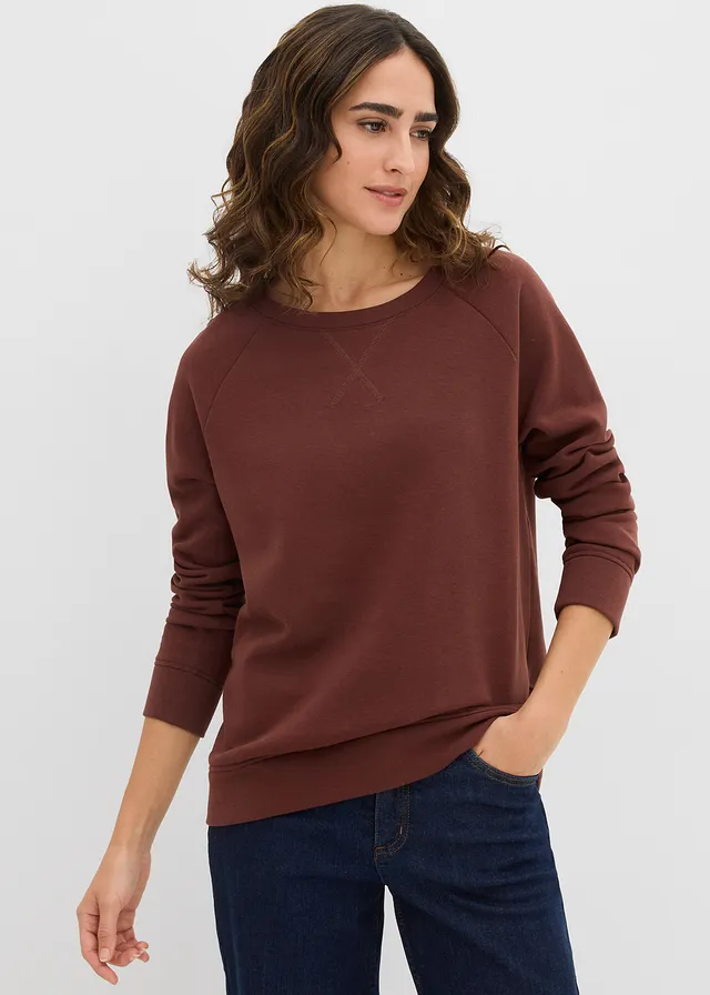 Sweat-shirt, Couleur: café