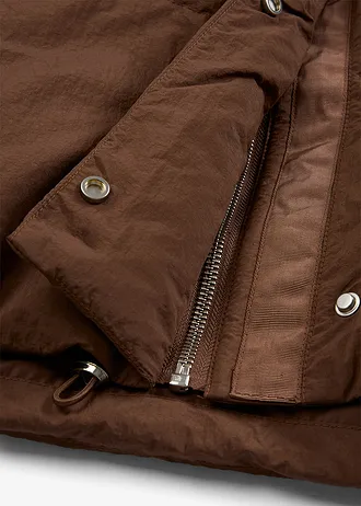 Lange gewatteerde jas • bruin • bonprix online shop