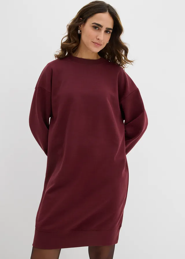 Robe oversize en molleton • bordeaux • product-page.page-title-suffix