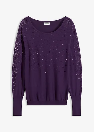 Pull en fine maille avec strass