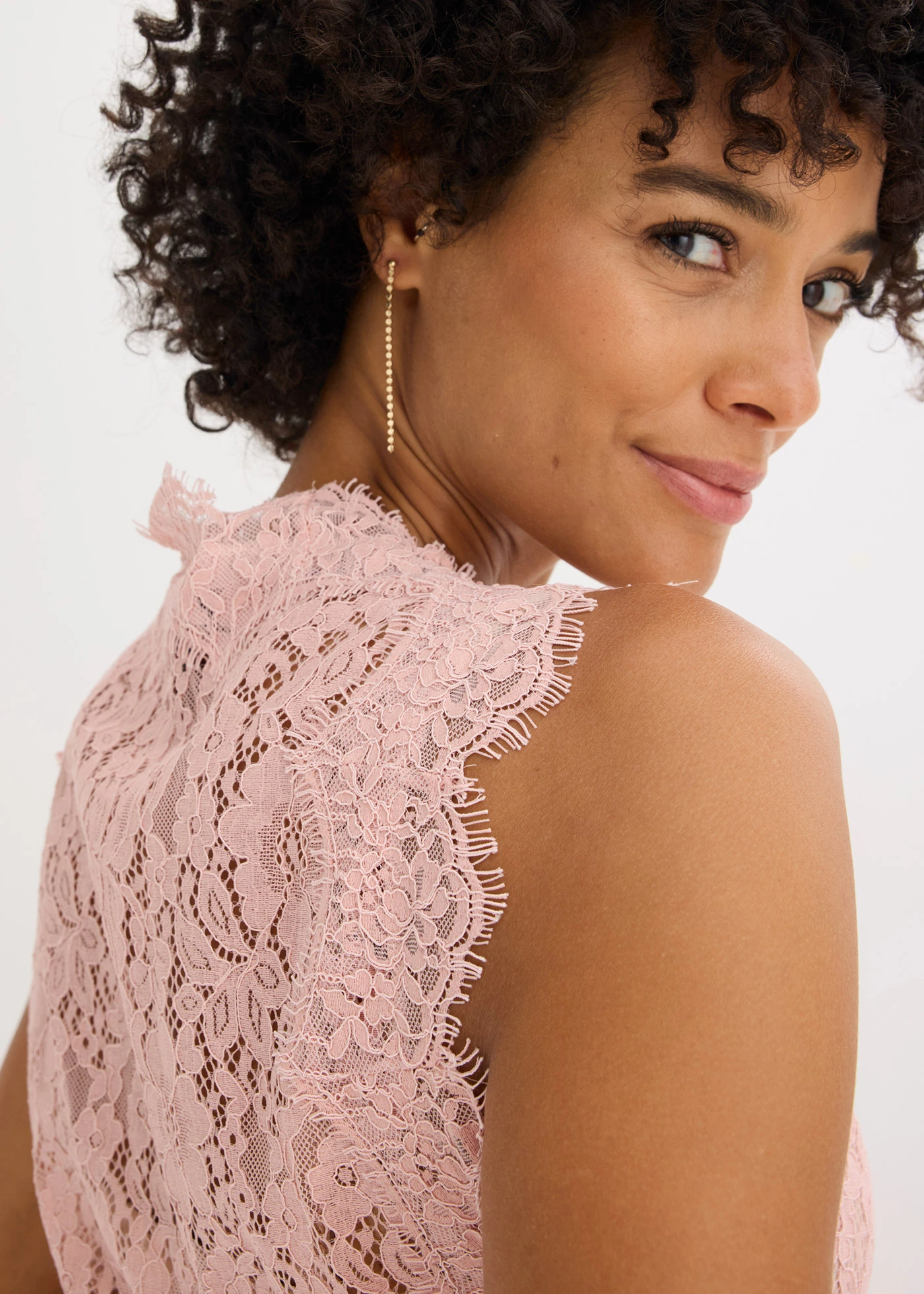 Kanten vest • vintage roze • bonprix online shop