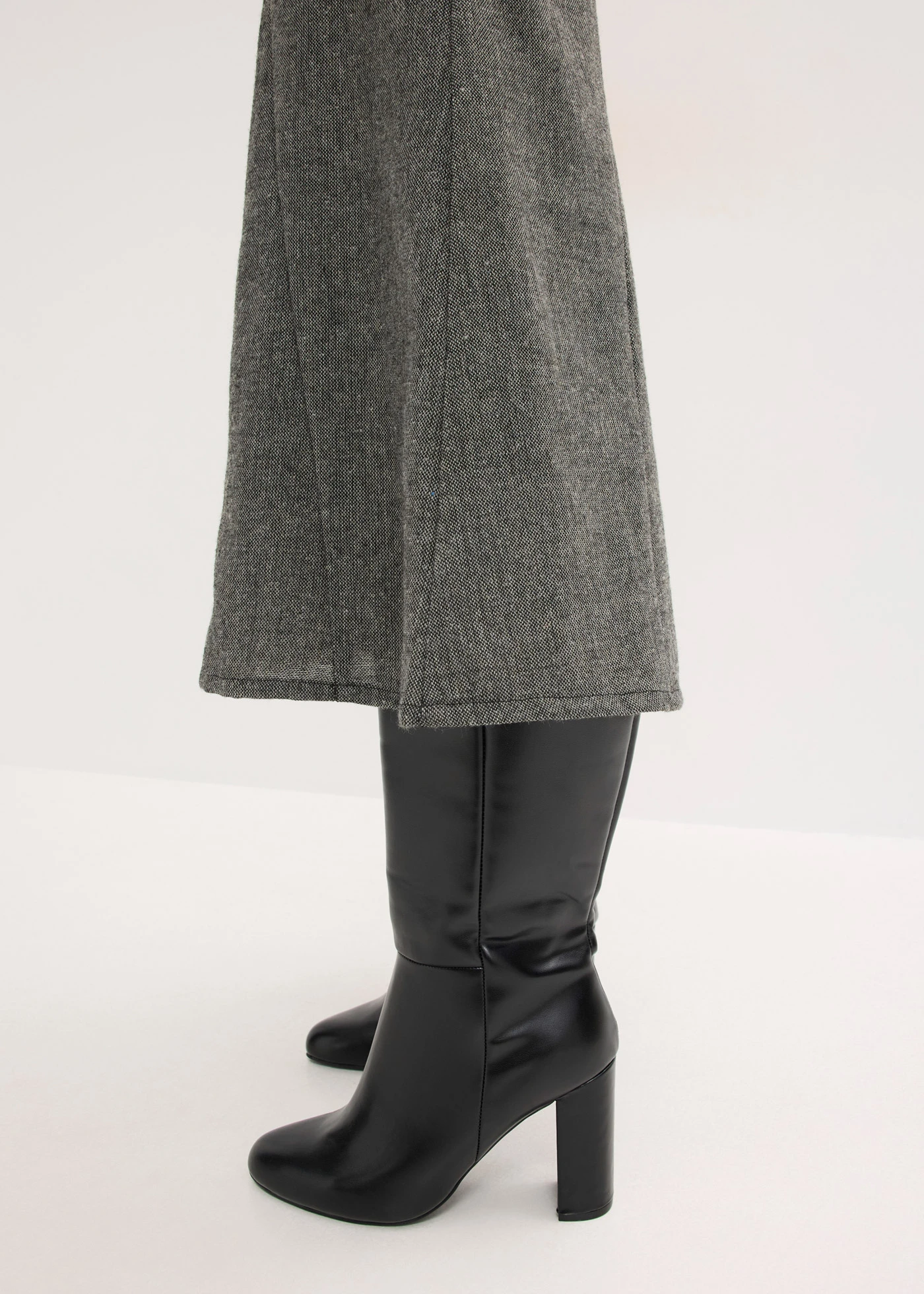 Godetrock in tweedlook • zwart-wolwit gemêleerd • bonprix online shop