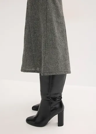 Godetrock in tweedlook • zwart-wolwit gemêleerd • bonprix online shop