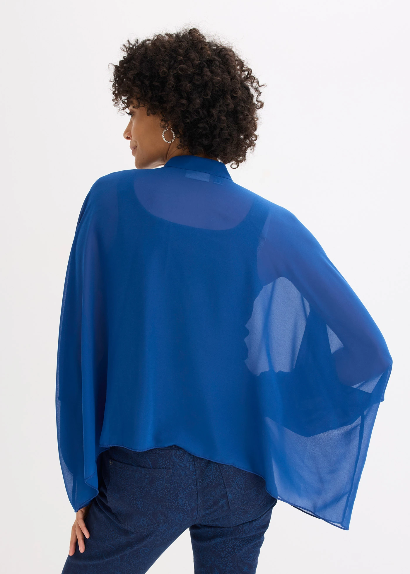 Tunique en mousseline • bleu gentiane • Boutique bonprix