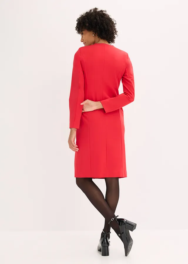 Blazerjurk met kant • rood • product-page.page-title-suffix