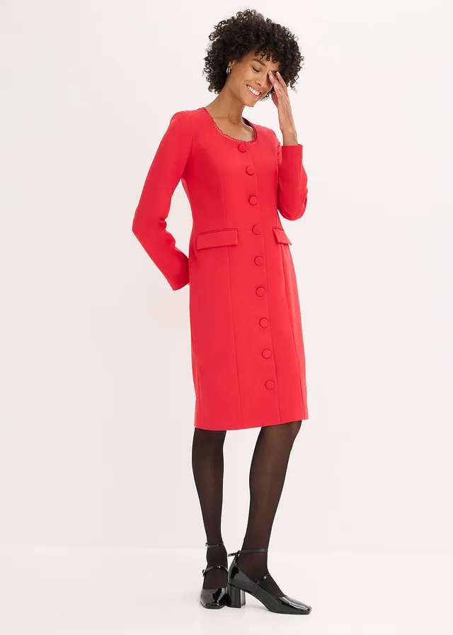 Blazerjurk met kant • rood • product-page.page-title-suffix