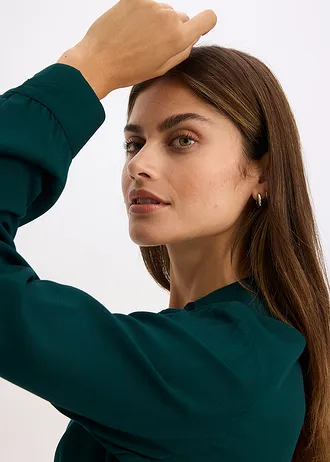 Dlouhé šaty s potiskem • tmavě zelená • bonprix obchod